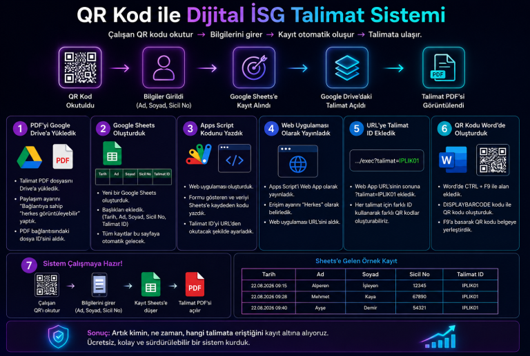 QR Kod ile Dijital İSG Talimat Sistemi